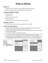 Pattern Blocks (From More Computer Activities Through the Year)
